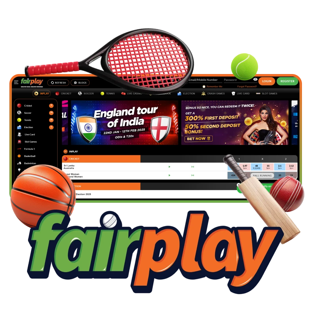 Play casino games and bet on sports at Fairplay.