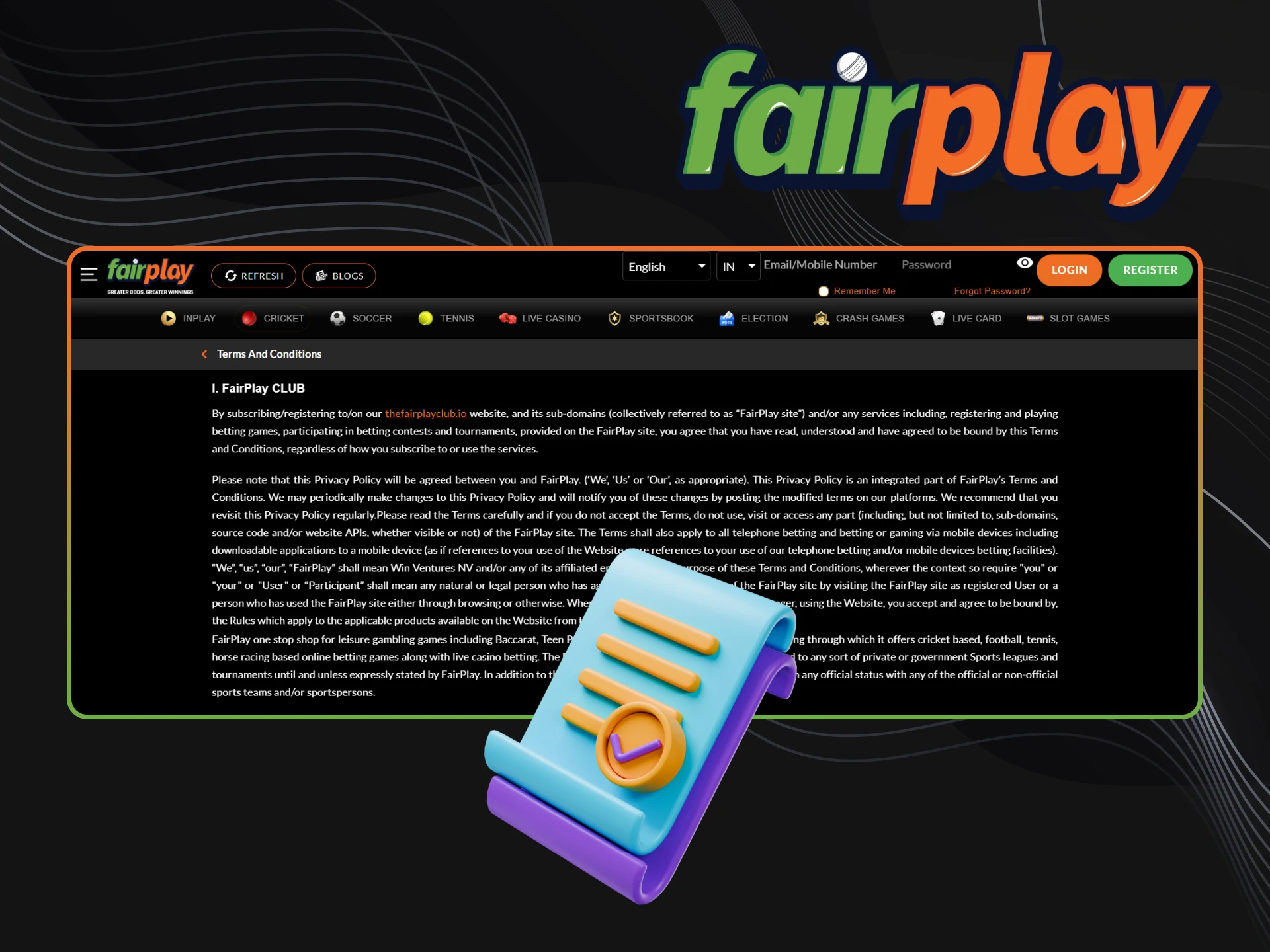 Check out the terms and conditions on the Fairplay website.