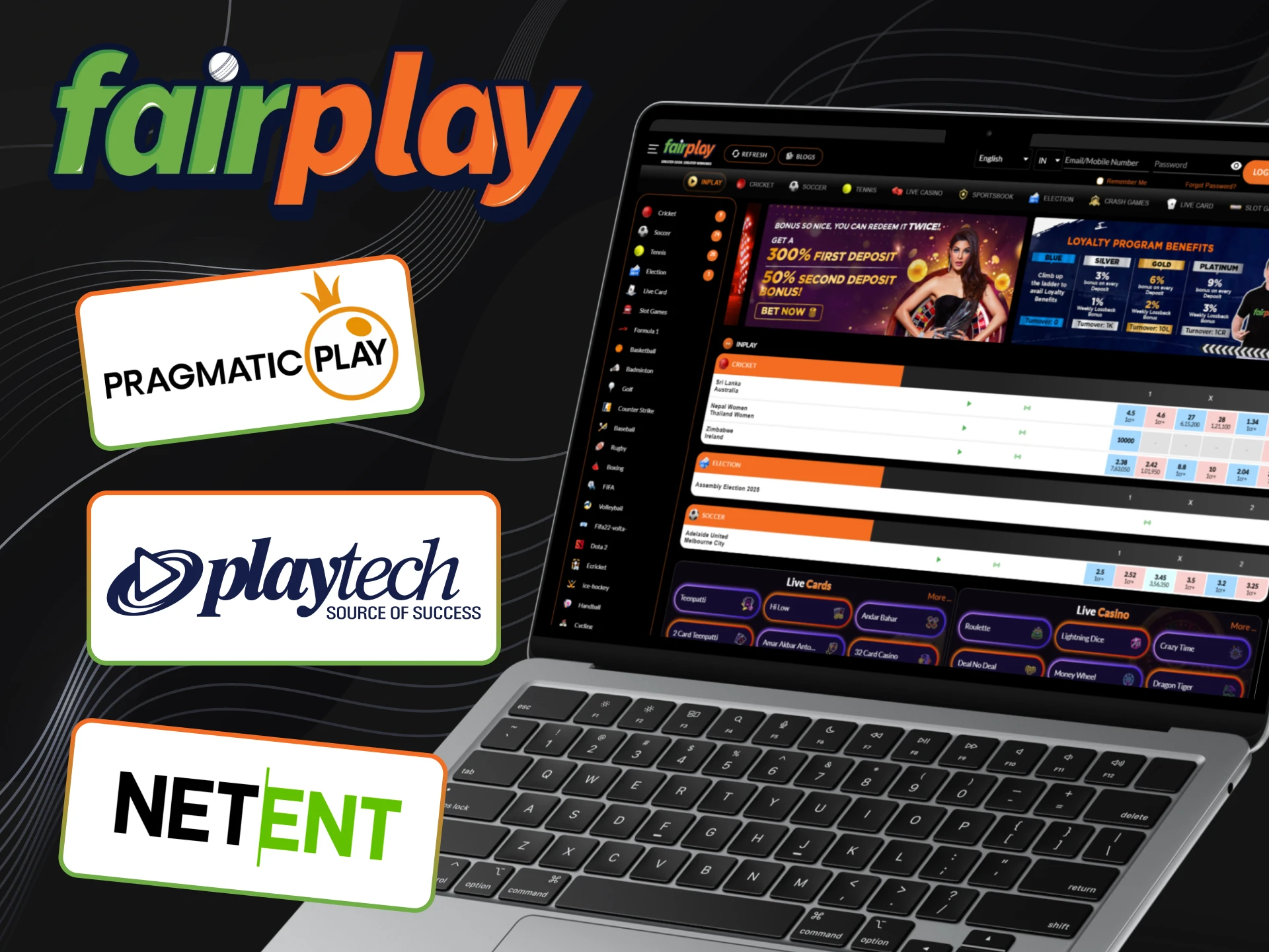 Check out the software providers at Fairplay.