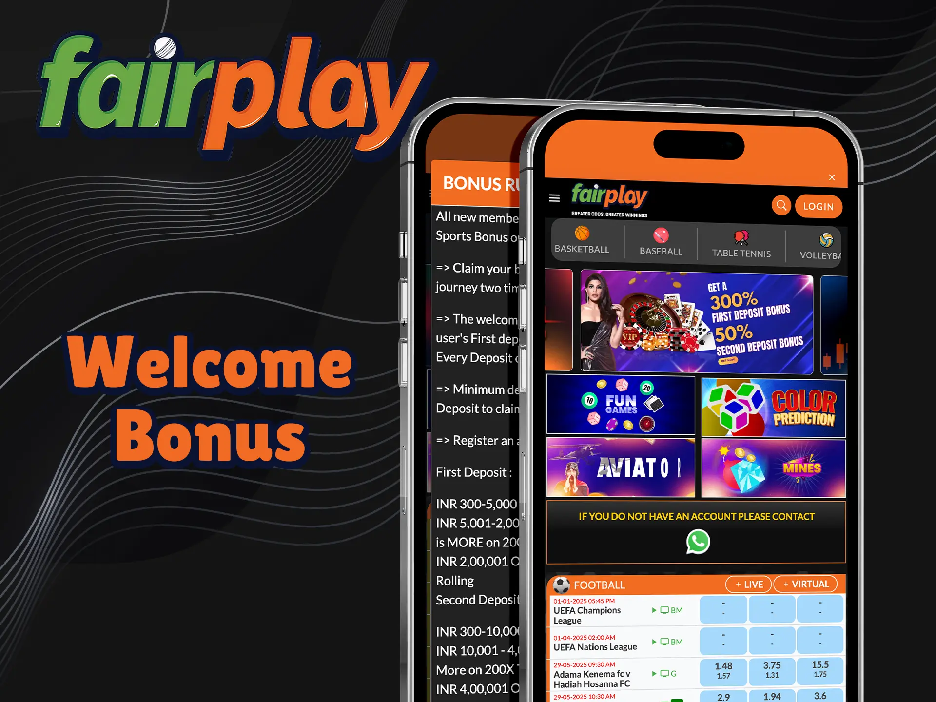 Download the Fairplay app and get a welcome bonus.