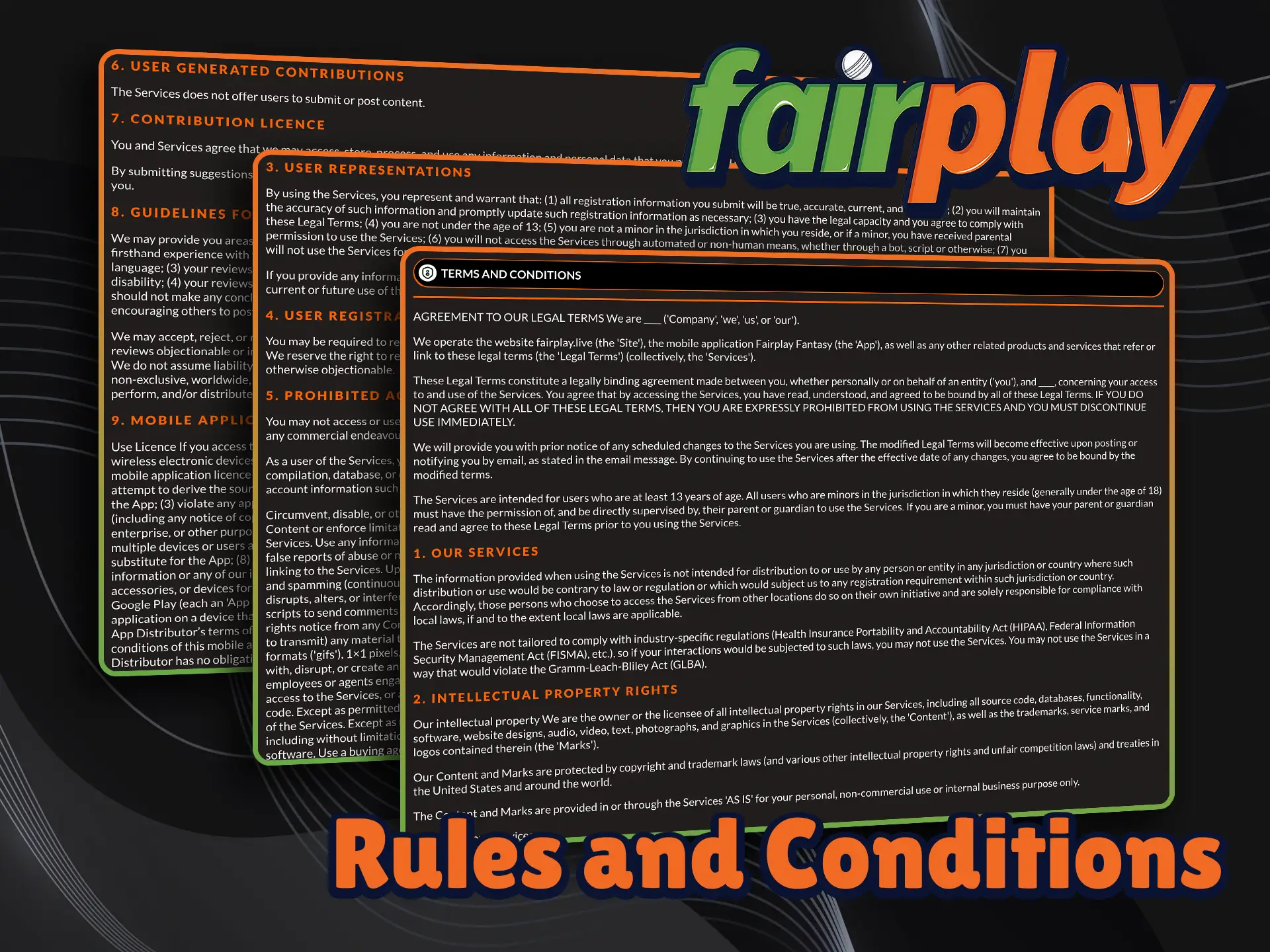 Check out the terms and conditions on the Fairplay website.
